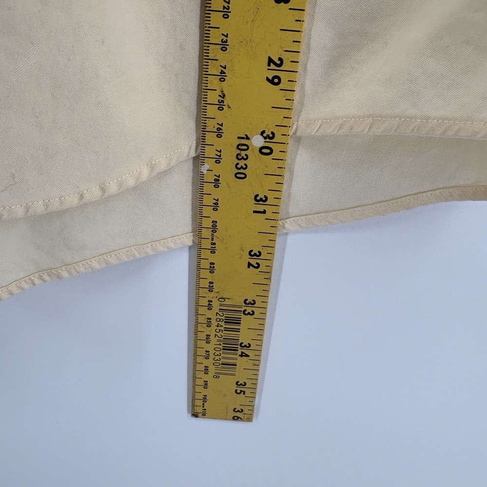 Vintage Y2K Tommy Hilfiger Mens 16 1/2-34 Yellow Long Sleeve Button Down - Picture 9 of 10
